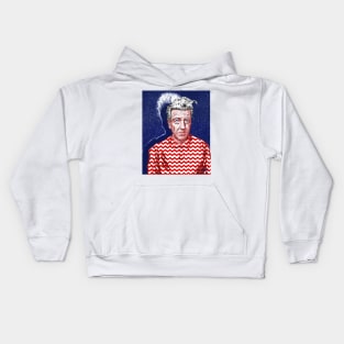 David Lynch - An illustration by Paul Cemmick Kids Hoodie